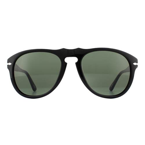 Persol墨镜太阳眼镜649 95 31黑色水晶绿色Steve McQueen 54mm