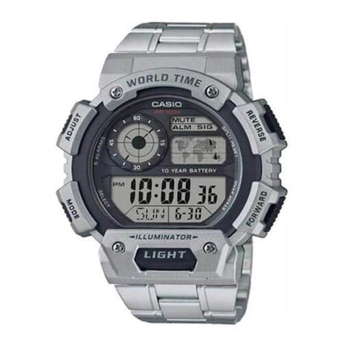 CASIO卡西欧AE 1400WHD 1AVDF复古黑色银手表