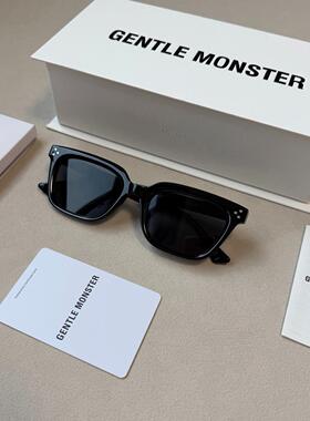 Gentle Monster Musee Bold方形墨镜太阳眼镜黑色框架时尚