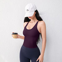 Adjustable cross-shaped beauty back yoga vest, women's tight yoga top, outdoor fitness sports underwear, bra folding thumbnail 8