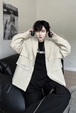 ins小众高级感短款西服立体口袋金属扣装饰西装外套男H1994P130，男装西服，星座1114（原A254）