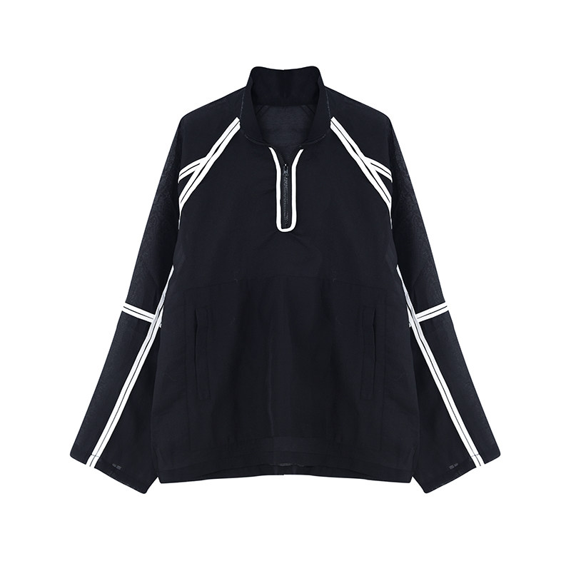 夏季设计感黑白撞色防晒衣轻薄透气时尚防晒服夹克潮H1908P80,男装防晒衣,星座1114（原A254）