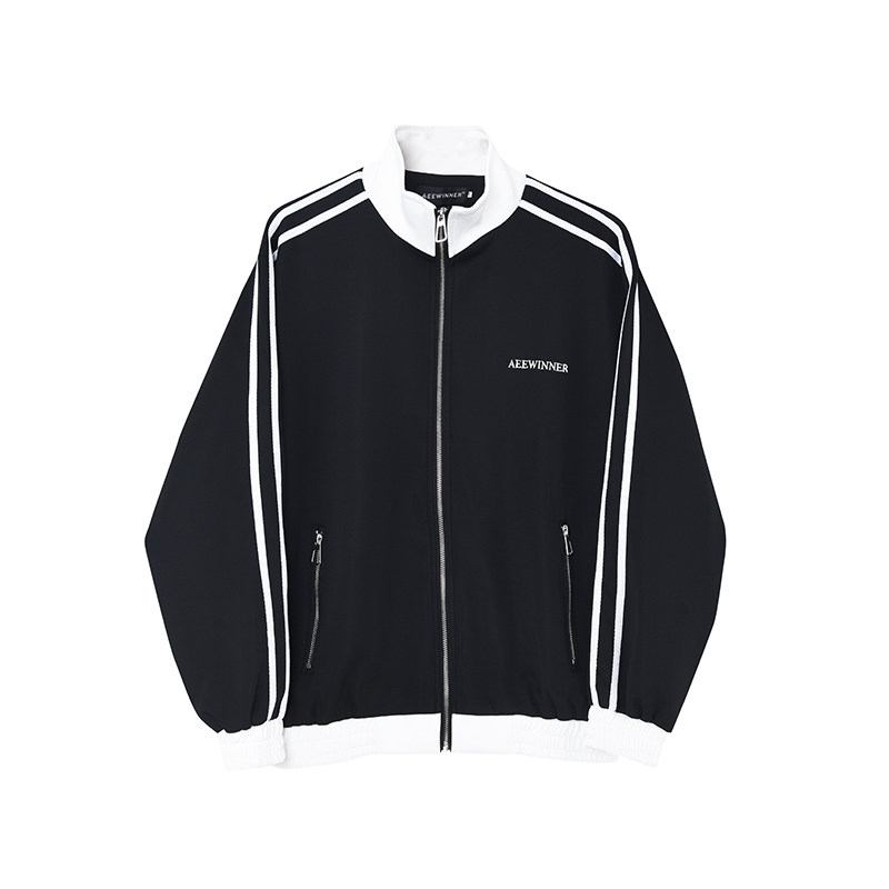 ins风撞色拼接立领卫衣开衫外套宽松运动上衣棒球服潮H1969P125,男装夹克,星座1114（原A254）