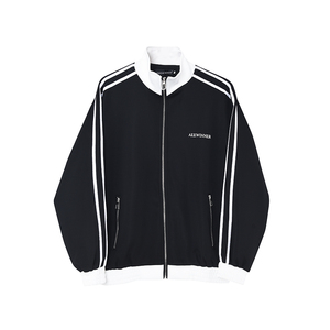 ins风撞色拼接立领卫衣开衫外套宽松运动上衣棒球服潮 H1969 P125图片