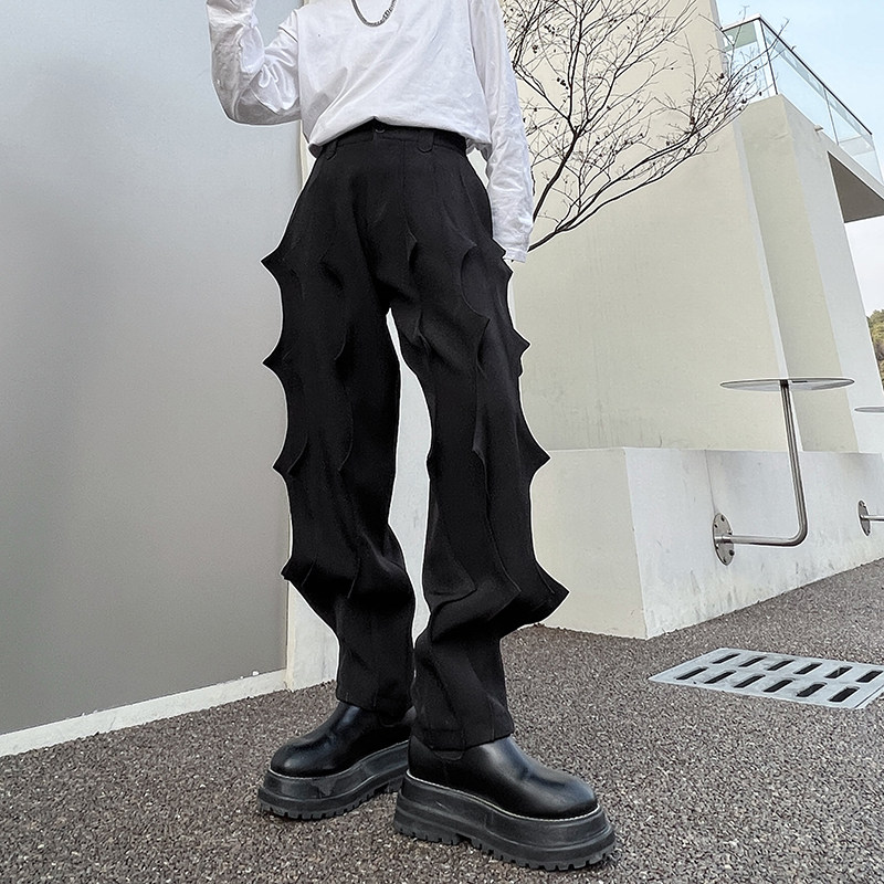 微弹力潮重工风休闲裤哈伦裤休闲裤脚踩宽松型休闲长裤男士美式,男装休闲裤,星座1114（原A254）