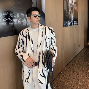 【2024秋装】炸街西装外套男潮牌痞帅高级感西服 H1089 P125图片
