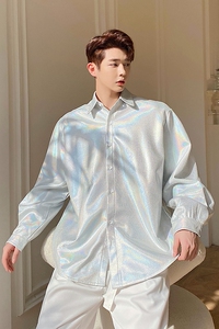 轻奢风发型师个性衬衣夜店工艺演出表演衬衫团购服装 H1152 P78图片