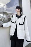 小香风外套男女短款白色长袖设计感小众西装上衣潮流H2050P135，男装西服，星座1114（原A254）