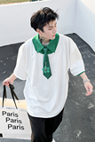 ins高级感POLO衫男短袖夏季新款休闲设计师款T恤韩版潮H1655P75，男装Polo衫，星座1114（原A254）
