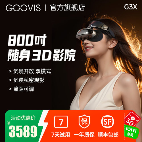 GOOVIS头戴显示器沉浸/开放两用