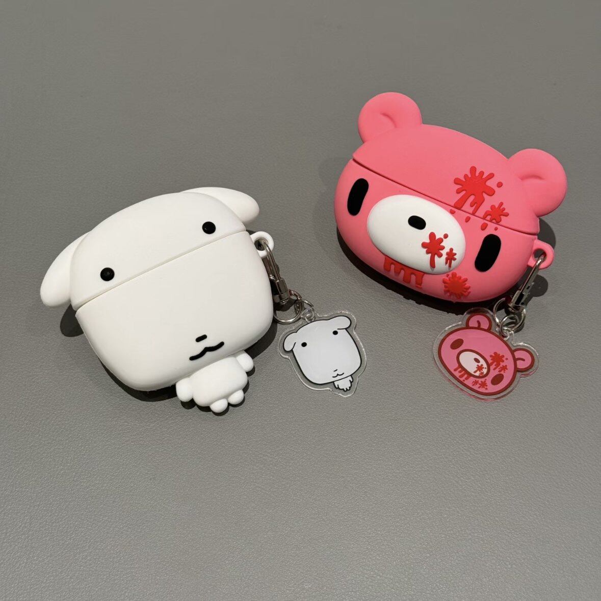日系可爱ganadi小狗适用AirPods4代耳机壳苹果AirPodsPro3代无线蓝牙1/2/3代软硅胶Pro2代防摔套Pro三代女款