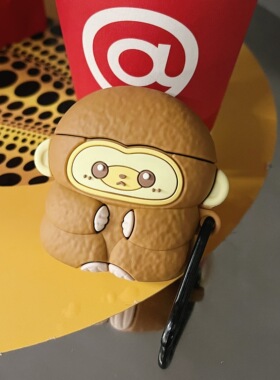 适用airpodspro2保护套airpods3保护壳aipods苹果蓝牙耳机套盒原创精品可爱airpod硅胶软壳Pro2二代猕猴桃