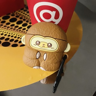 适用airpodspro2保护套airpods3保护壳aipods苹果蓝牙耳机套盒原创精品可爱airpod硅胶软壳Pro2二代猕猴桃