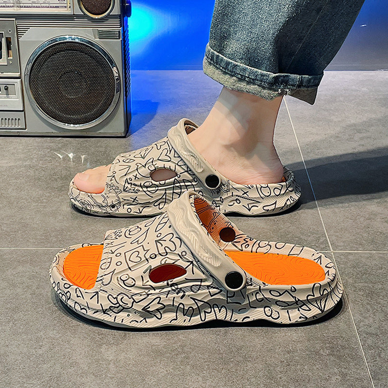 椰子拖鞋男士家用洗澡防滑防水两用凉鞋男款外穿运动沙滩越南凉拖