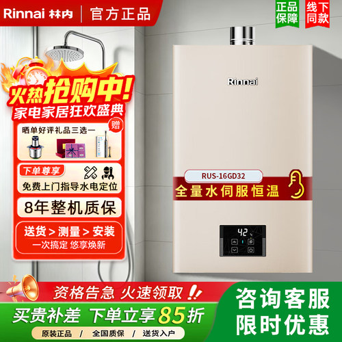 林内智能恒温16升强排式