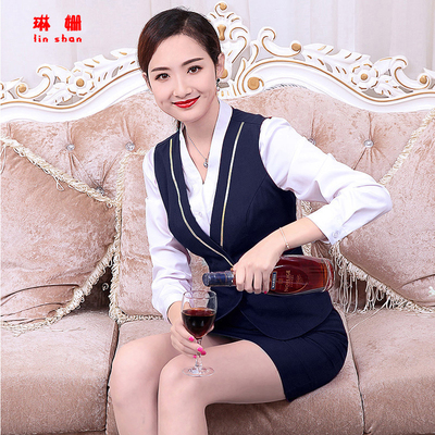 秋冬长袖工作服足疗套裙