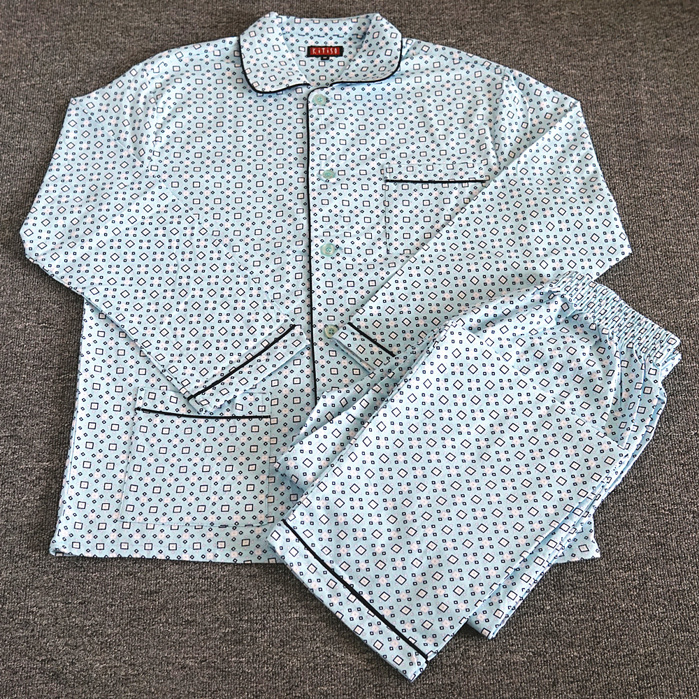 日单男纯棉磨毛家居服睡衣