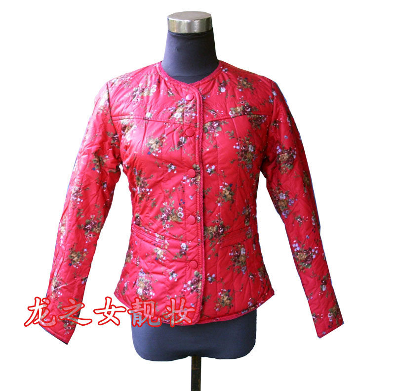 纯羊毛填充女式小棉袄棉衣内胆 薄款中老年家居服 反季清仓处理