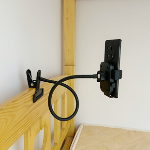 床头手机架懒人支架软管上下铺手机夹桌面直播支撑架护理床护栏手