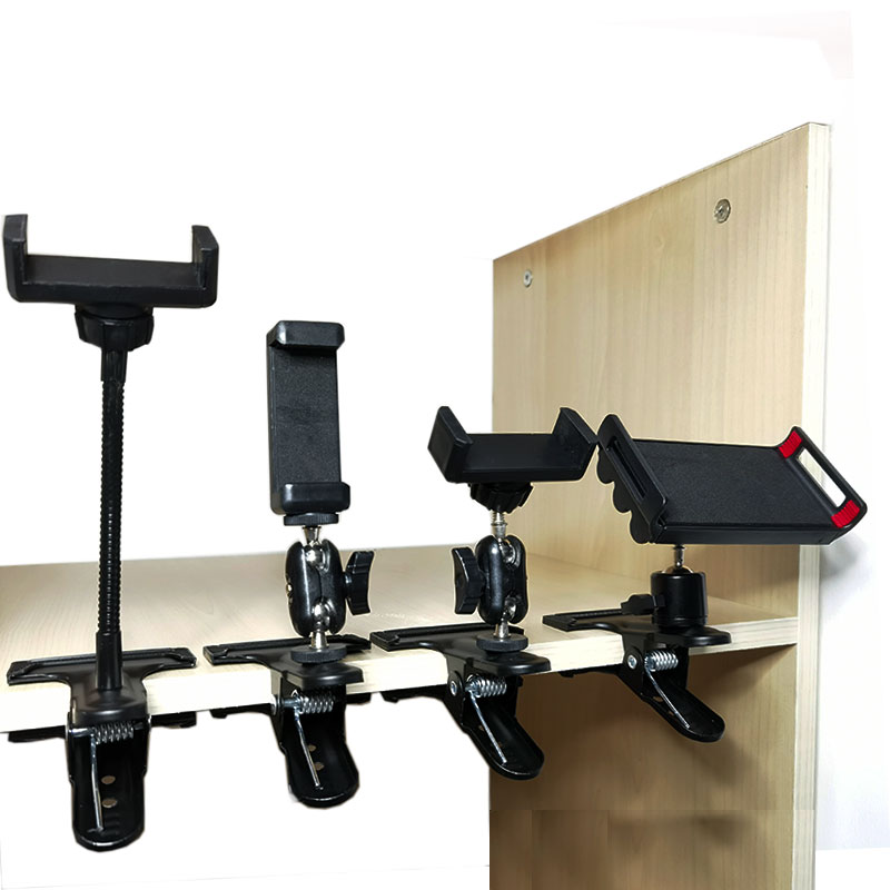 金属大力夹桌面床头通用手机夹