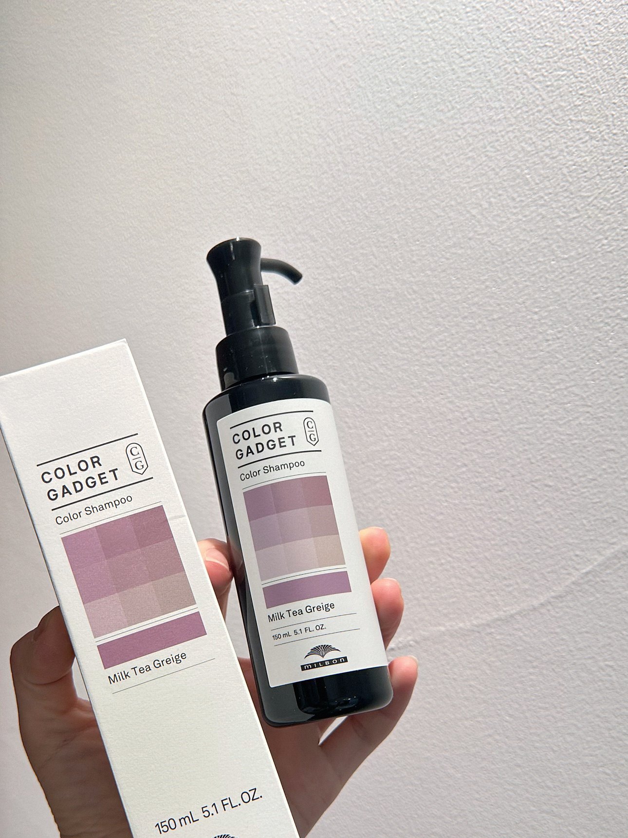 【保税】日本milbon玫丽盼彩色洗发水150ml染色护色粉绿奶茶 宿星