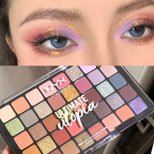 四十色 40色乌托邦眼影盘宿星 nyx 16色眼影牛仔蓝 保税区 新版
