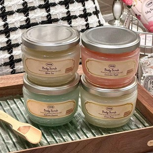 【保税】以色列Sabon磨砂膏600g沐浴露死海盐去角质芒果玫瑰 宿星