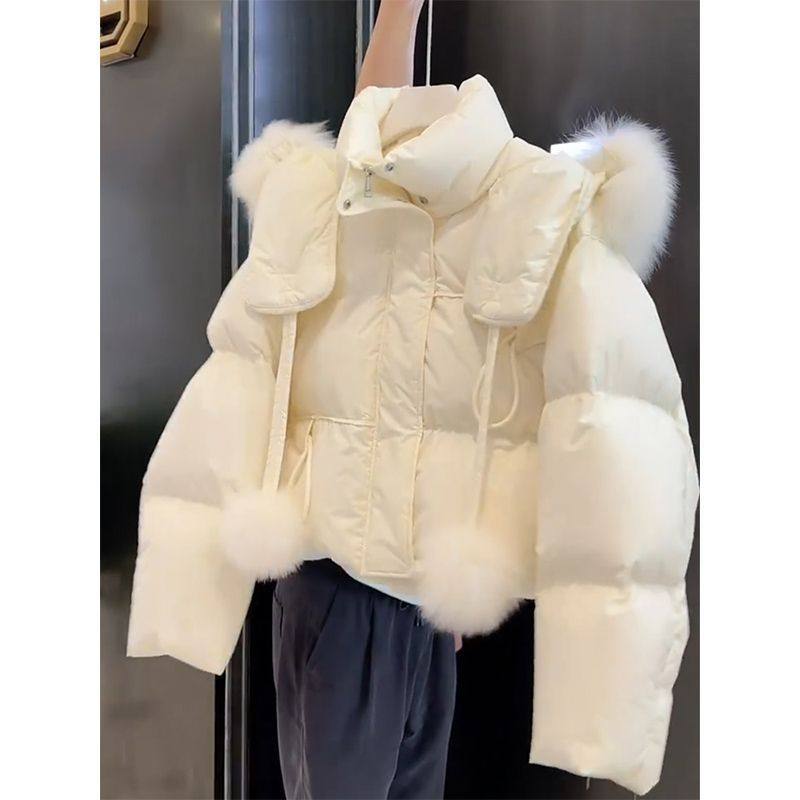 今年流行冬季小香风韩系短款羽绒棉服小个子加厚毛领连帽外套女,女装/女士精品,时尚抓绒裤,淘宝优惠券,粉丝福利购,淘宝优惠卷