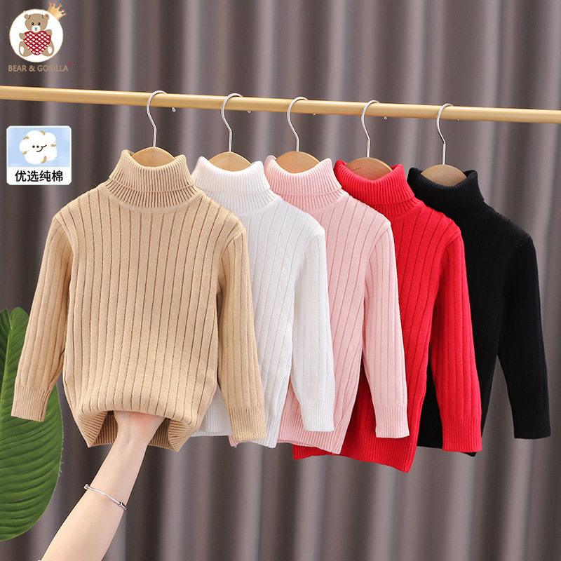 JINYONG/金勇【源头工厂】儿童高领棉线毛衣加厚纯色女童秋冬装套,童装/婴儿装/亲子装,毛衣/针织衫,淘宝优惠券,粉丝福利购,淘宝优惠卷
