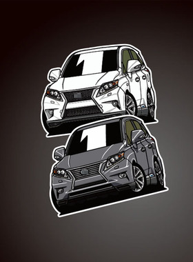 汽车贴纸适用于lexusRX#RX450h#Fsport#10系汽车反光车贴 8264