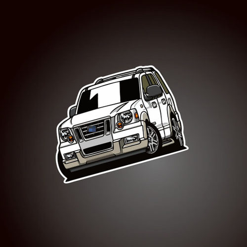 汽车贴纸适用于#ford#explorer#fordexplorer#eddiebauer  8251