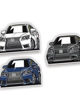 定制贴纸适用于雷克萨斯Ls600反光贴纸汽车卡通漫画贴纸定制 7377