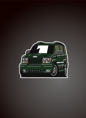 汽车贴纸适用于#jeep#grandcherokee JDM贴纸卡通反光车贴 8214