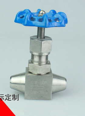 仪表阀/高压针型阀/高压截止阀/对焊式针型阀 J61W-160P DN10