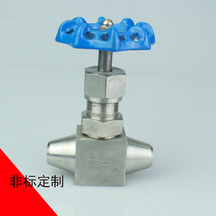 J61W 对焊式 针型阀 DN10 160P 高压针型阀 仪表阀 高压截止阀