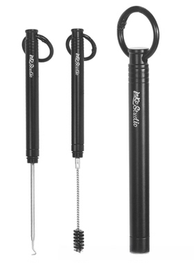 适用GLO清理毛刷取弹器Ploom清理工具二合一通用iqo清洁棉签棒