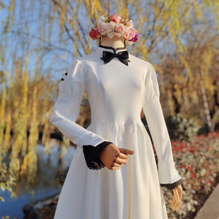 兔子大人｜手作服 月姬r 爱尔奎特 cosplay白色连衣裙公主裙定制