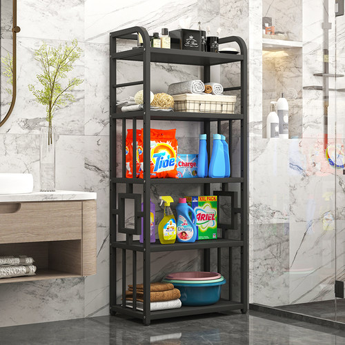 全金属防水浴室多层收纳架落地式