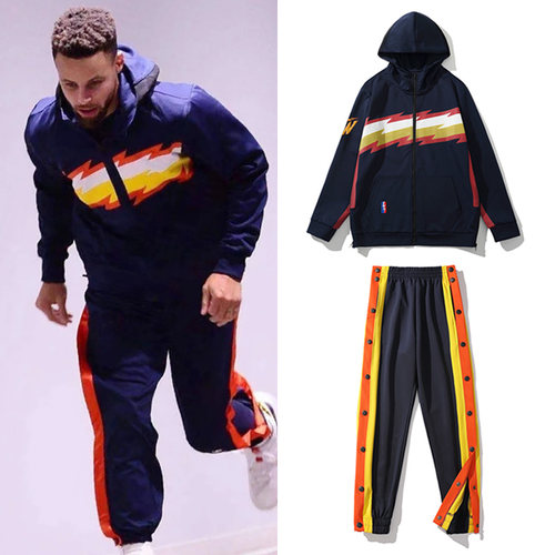 篮球服套装男库里出场服卫衣秋季