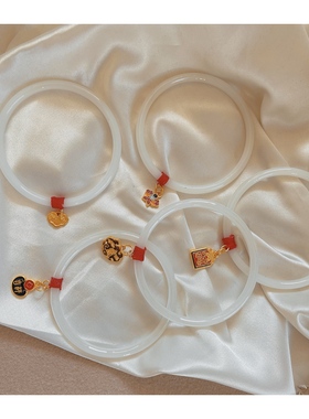 首饰古风汉服两只琉璃仿玛瑙手镯