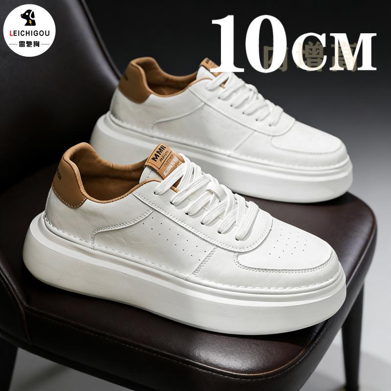 厚底内增高男鞋10cm经典软底轻便百搭板鞋春季新款韩版潮流休闲鞋