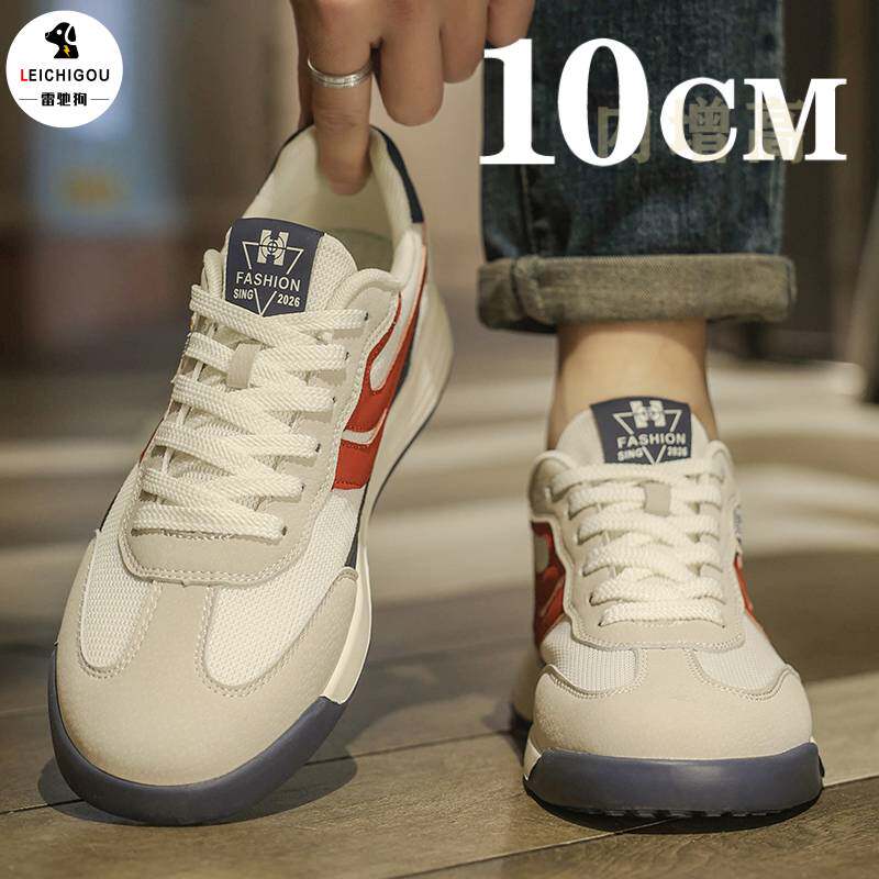 阿甘潮鞋厚底内增高男鞋10cm男士爆款网布透气软底时尚休闲运动鞋