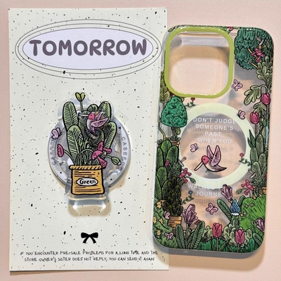 磁吸支架适用vivoX100/30/60/x70/y78手机壳X90油画风丛林小鸟y76s女国际版S18e/X200/15PRO复古Y33/mini软套