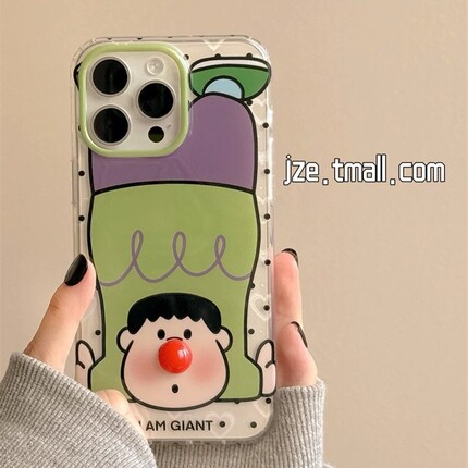 磁吸支架适用oppoA3/reno10/4se手机壳findx7/5pro立体红鼻子倒立胖虎A56/32/a57女款K11x/97/93s软套8全包边