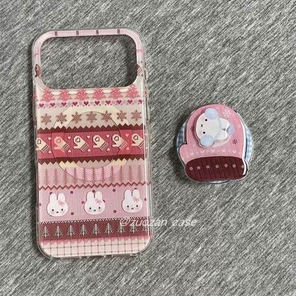 磁吸支架适用三星S25ultra/24/Note20/36费尔岛手套A16小兔子S20手机壳A22/23+A71女款S9+S21fe软54/56国际版