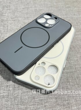 灰白色细圈磁吸适用华为荣耀90Lite手机壳400PRO高级200海外国际版X6c全包7b肤感X8硅胶50软套30i防摔magsafe