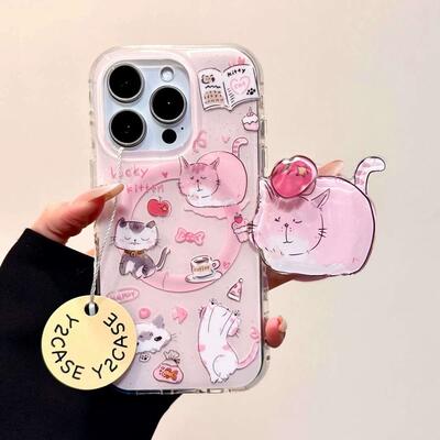 磁吸支架适用华为pocket2折叠屏mateX6手机壳p50三星zflip3/4/5苹果VIVOX粉底v荣耀猫咪oppofindn3flip软女