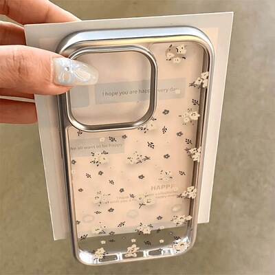 新款电镀适用oppoA3活力reno 12/k11/10/reno87954SE手机壳findx7/x6全包A3pro/a57/A58/A92s清新碎花女A1x软