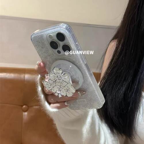 磁吸支架适用oppoA3/reno10/4se手机壳findx7/5pro小众法式素描花朵气质A56/32/a57女K11x/97/93s软套8国际版