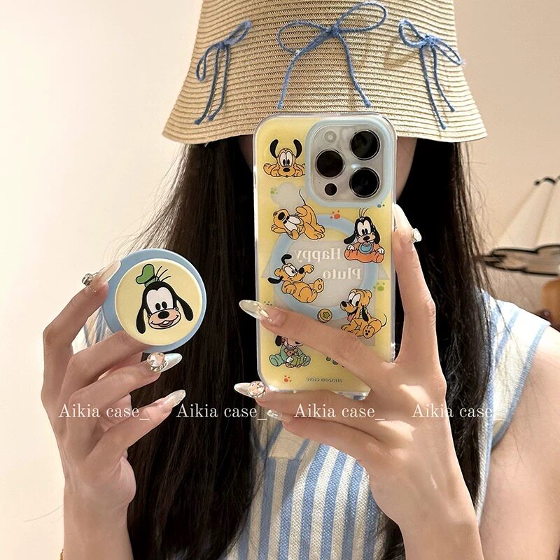 卡通高飞布鲁托磁吸支架适用苹果16手机壳iPhone15男女款防摔13/12趣味11PROMAX全包S/XR新品7/8软套14PLUS潮,3C数码配件,手机保护套/壳,淘宝优惠券,粉丝福利购,淘宝优惠卷